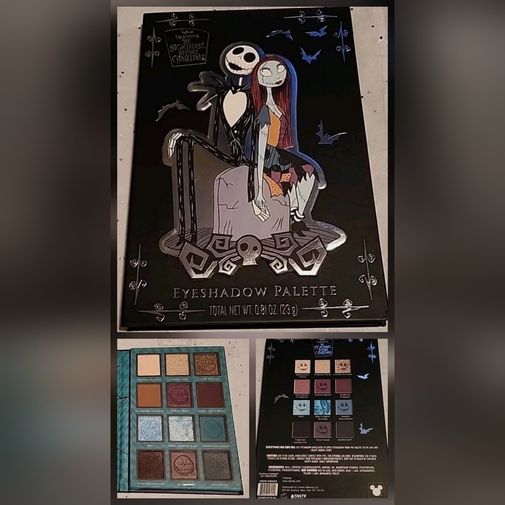 Disney Nightmare Before Christmas Eyeshadow Palette - 12 Shades - Picture 3 of 10